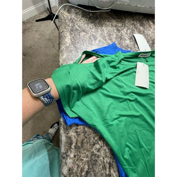 Doubles Women's Short Sleeve T-Shirts Set of 5 Multicolor Floral S - Picture 13 of 15